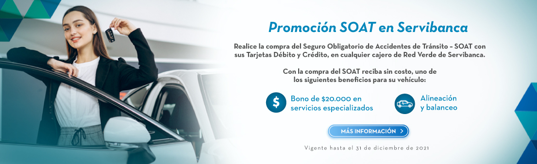 Promoción SOAT en Servibanca