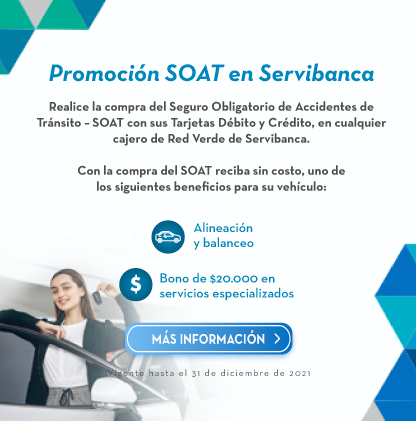 Promoción SOAT en Servibanca
